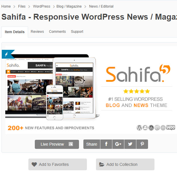 Sahifa - Theme wordpress tin tức khuynh đảo thế giới chỉ 200k