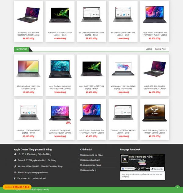 Theme Wordpress bán Laptop Máy Tính Xách Tay M176 hình 3